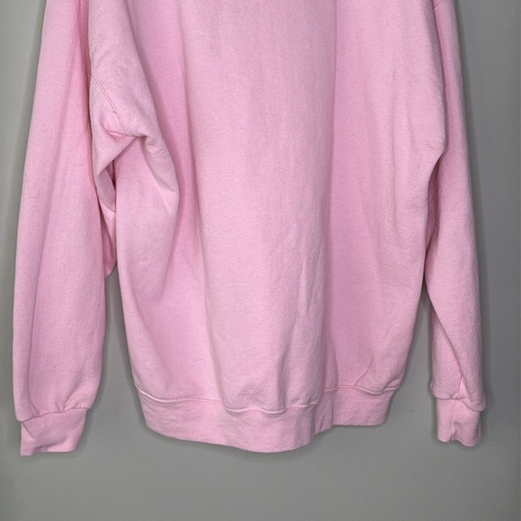 Vintage Santa Crewneck Pullover Sweatshirt in Pink Size XL - Picture 6 of 9